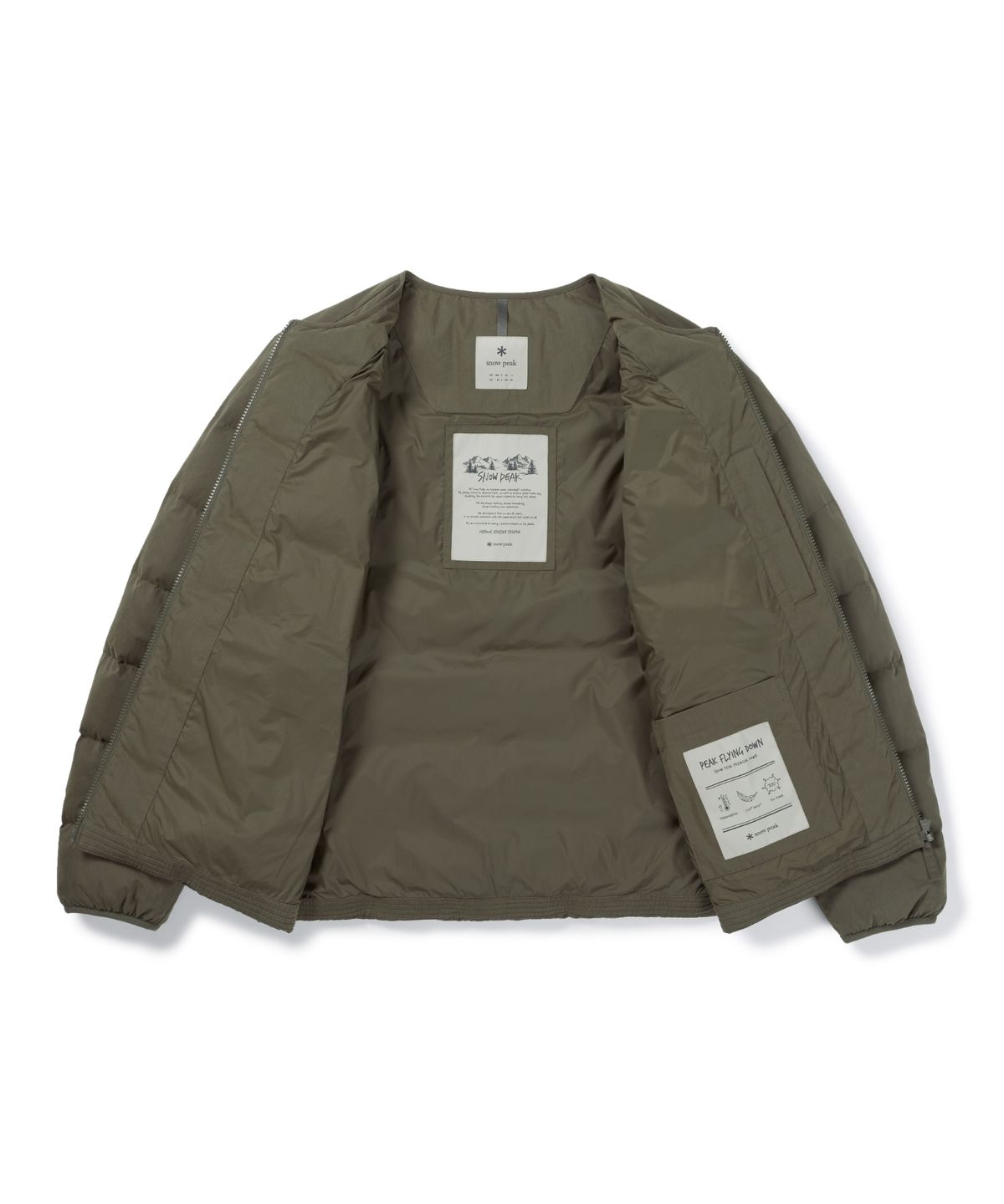 스노우피크 어패럴(SNOWPEAK APPAREL) 클랜드 라운드넥 경량 다운 자켓 (S26WMDDJ96) Tan Gray
