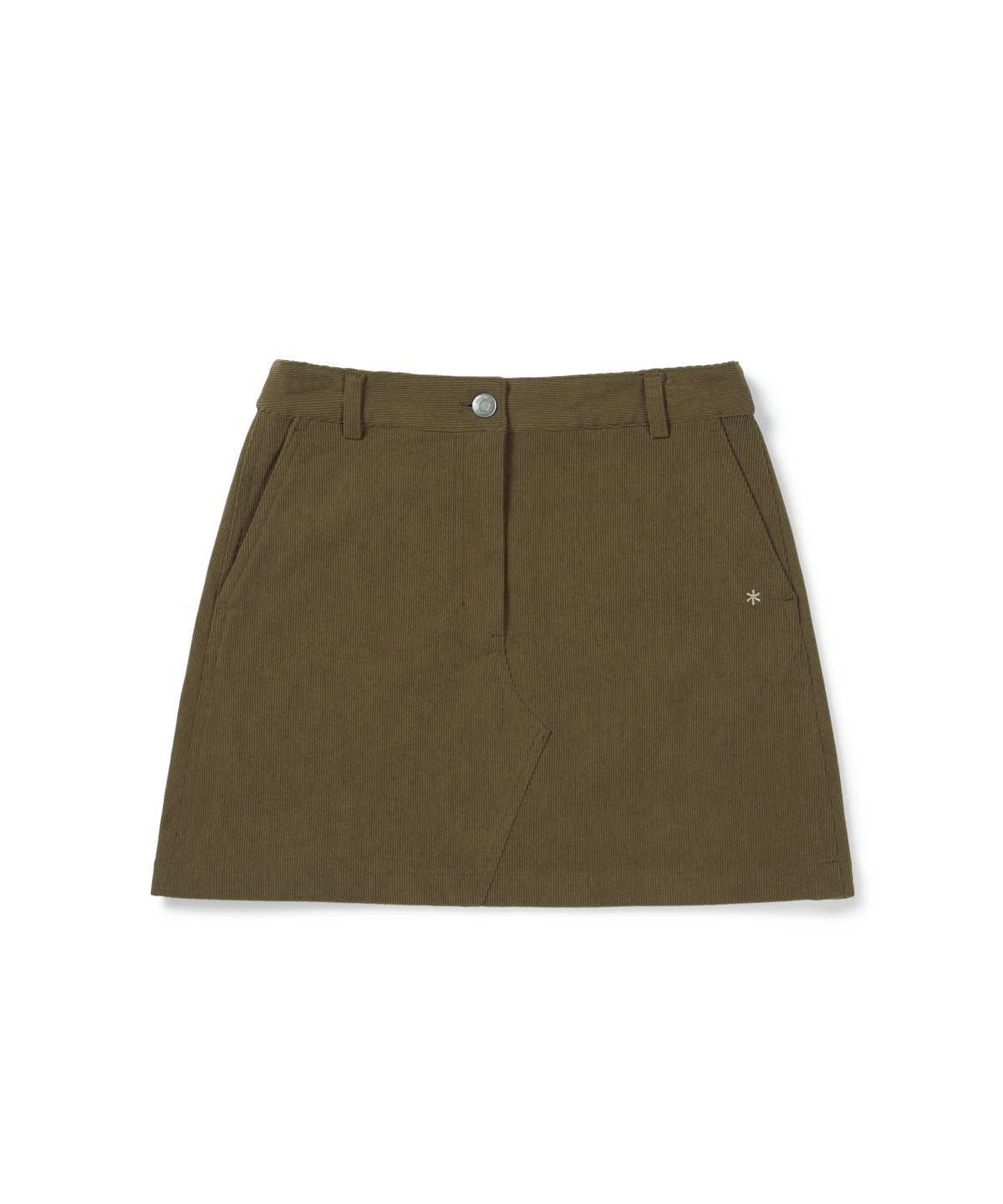 스노우피크 어패럴(SNOWPEAK APPAREL) 코듀로이 미니 스커트 (S26FWFSK71) Yellow Khaki