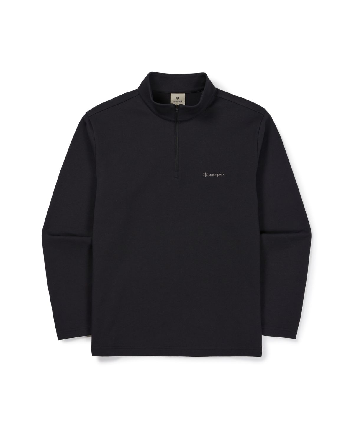 스노우피크 어패럴(SNOWPEAK APPAREL) 퀵드라이 반집업 긴팔 티셔츠 (S26FMFZT14) Black