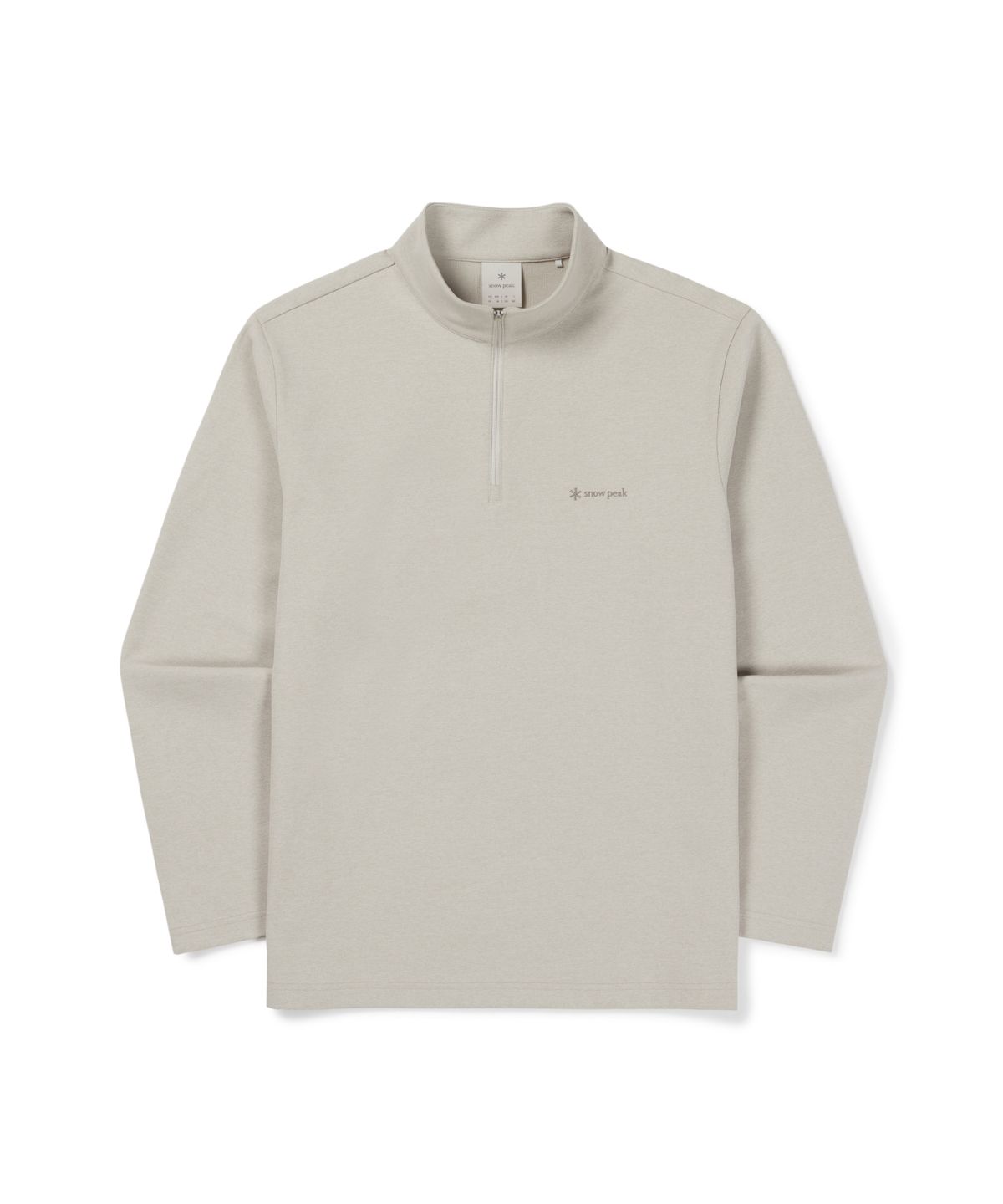 스노우피크 어패럴(SNOWPEAK APPAREL) 퀵드라이 반집업 긴팔 티셔츠 (S26FMFZT14) Light Beige