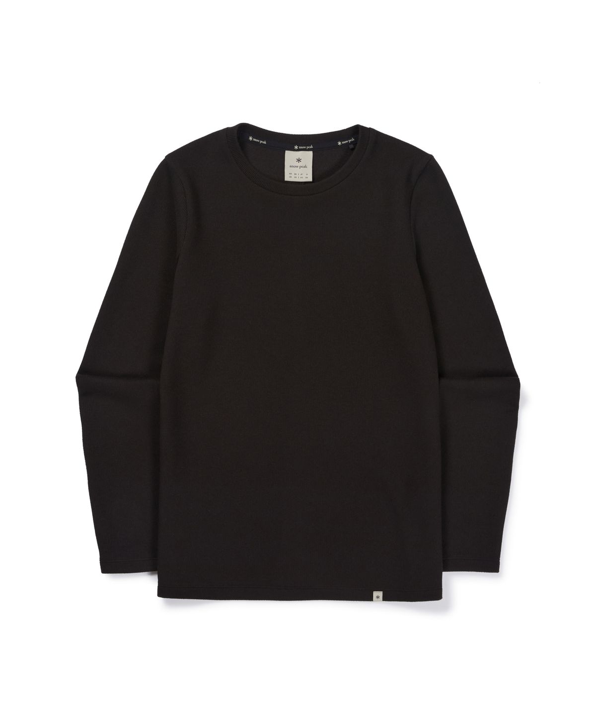 스노우피크 어패럴(SNOWPEAK APPAREL) 골지 여성 긴팔 티셔츠 (S26FWFTL31) Black