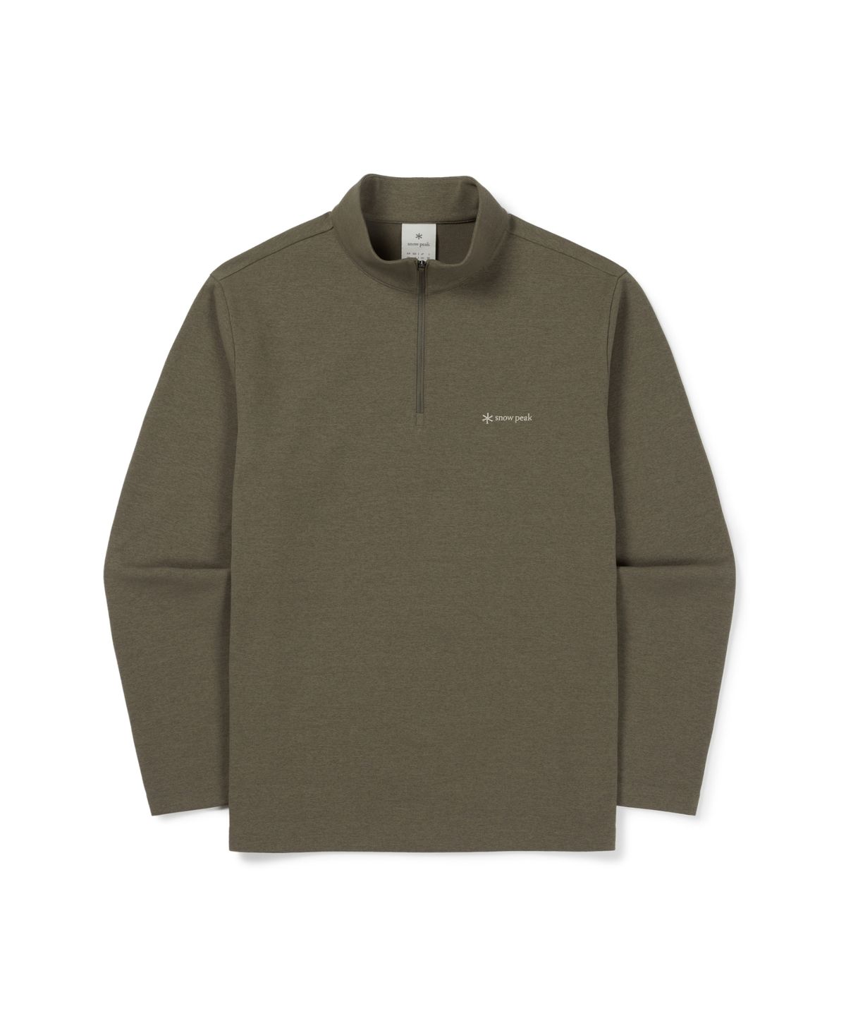 스노우피크 어패럴(SNOWPEAK APPAREL) 퀵드라이 반집업 긴팔 티셔츠 (S26FMFZT14) Yellow Khaki