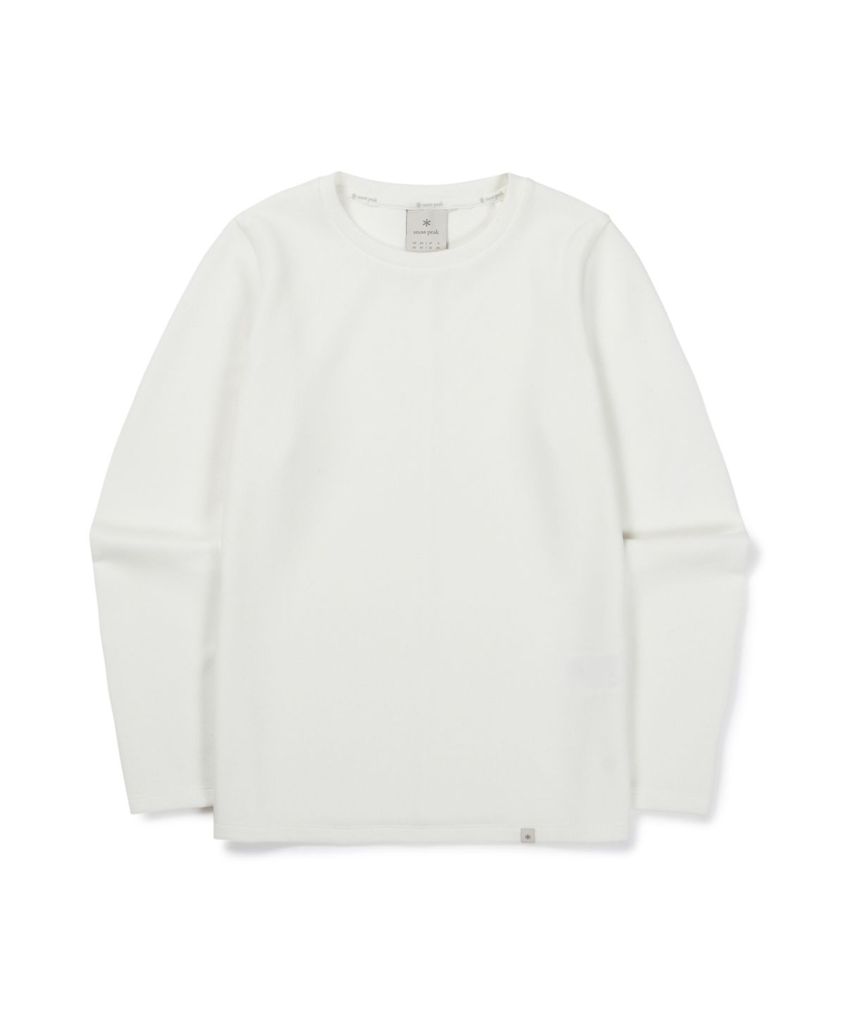 스노우피크 어패럴(SNOWPEAK APPAREL) 골지 여성 긴팔 티셔츠 (S26FWFTL31) Off White