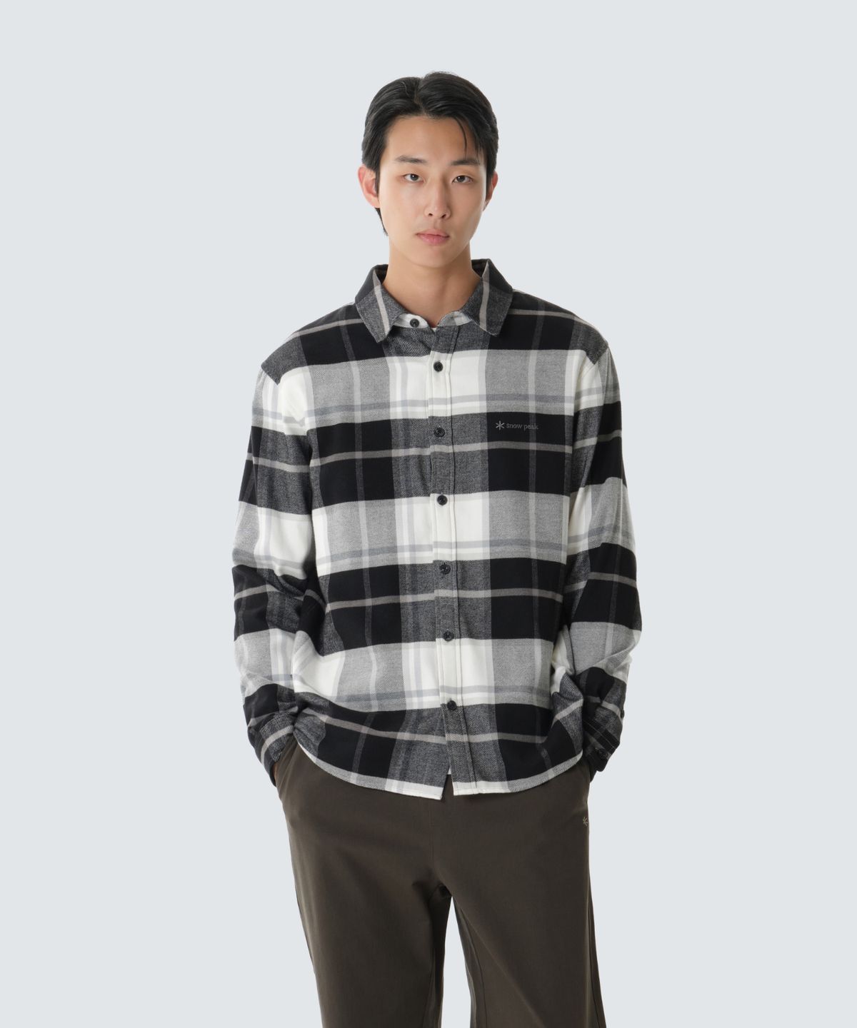 스노우피크 어패럴(SNOWPEAK APPAREL) 체크 셔츠 (S26WMFSH02) Gray