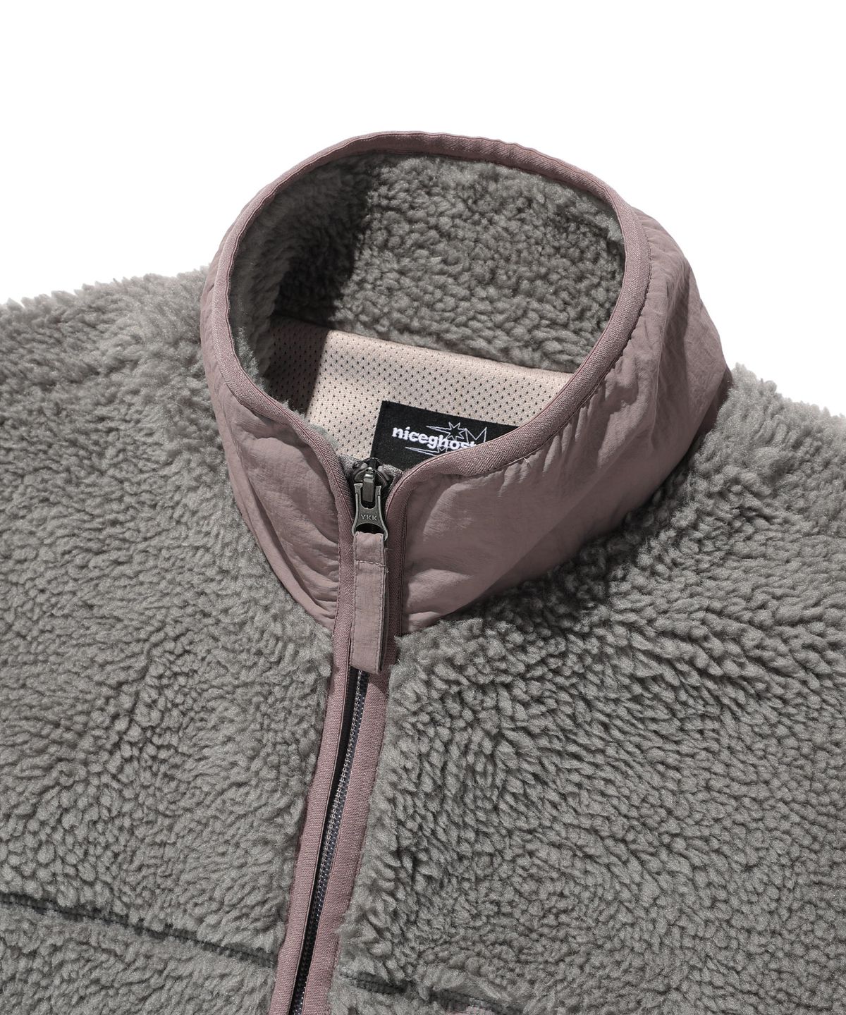 나이스고스트클럽(NICEGHOSTCLUB) NGC FLEECE JACKET_GREY(NG2GFUJ241A)
