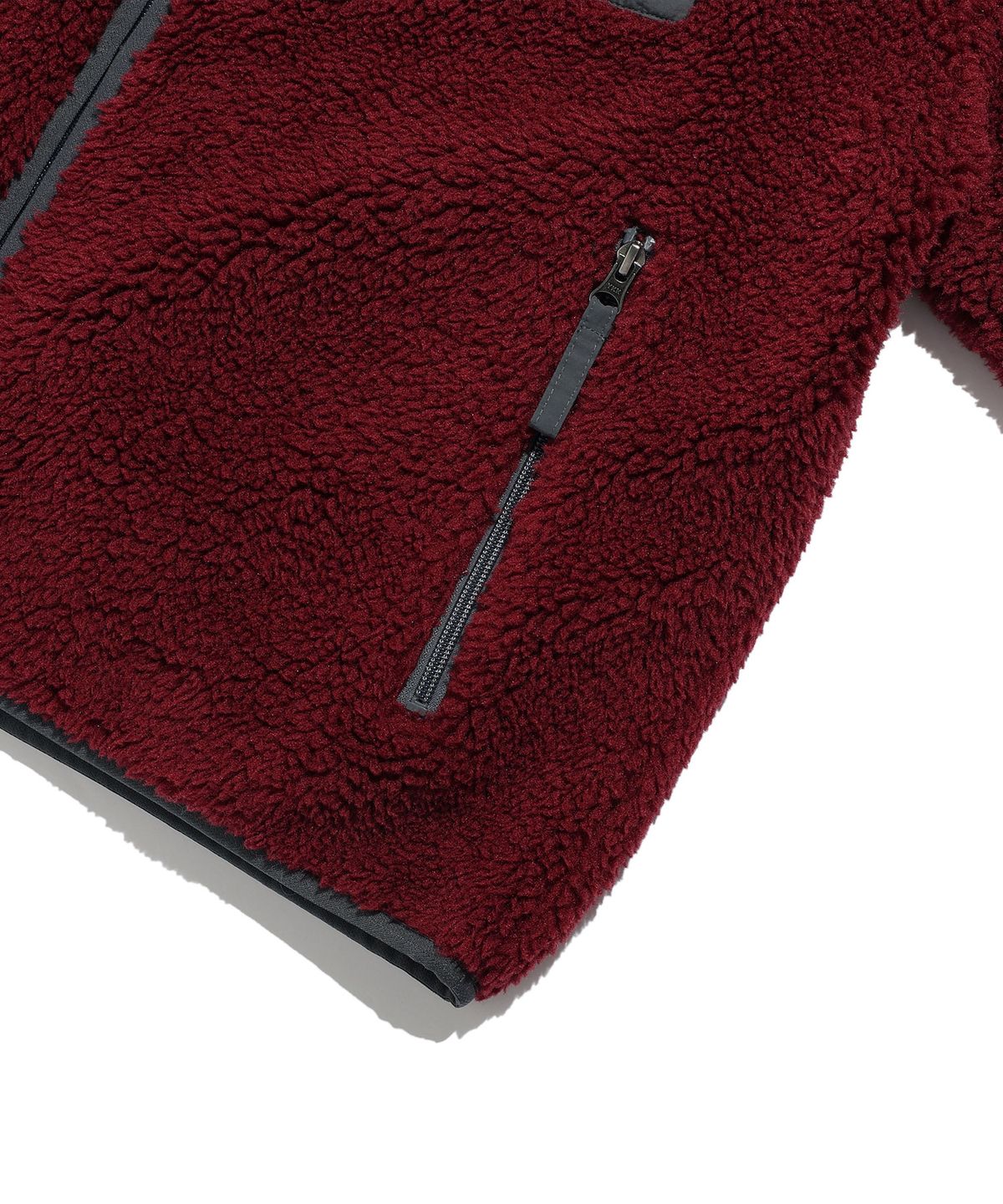 나이스고스트클럽(NICEGHOSTCLUB) NGC FLEECE JACKET_BURGUNDY(NG2GFUJ241A)