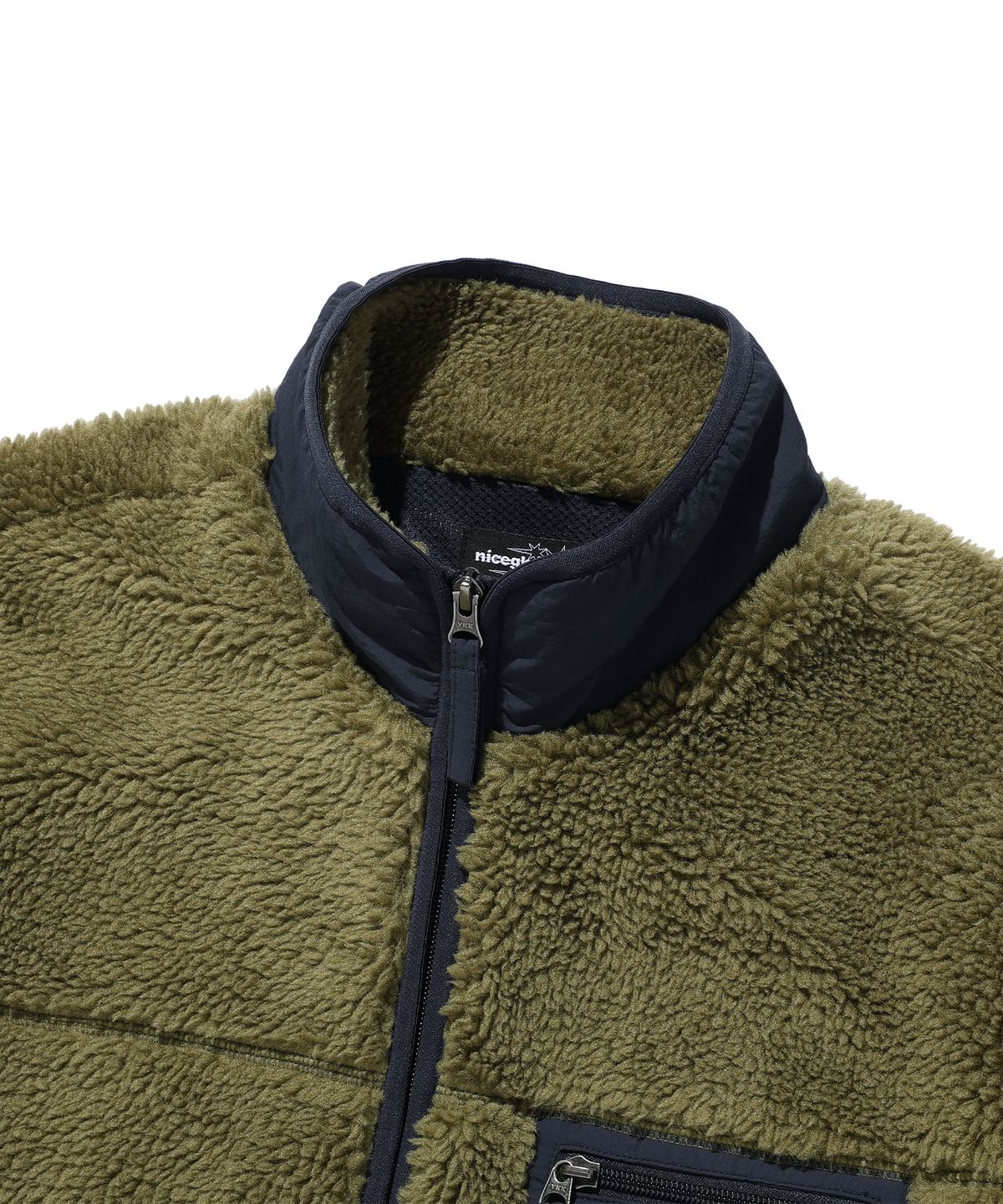 나이스고스트클럽(NICEGHOSTCLUB) NGC FLEECE JACKET_OLIVE(NG2GFUJ241A)