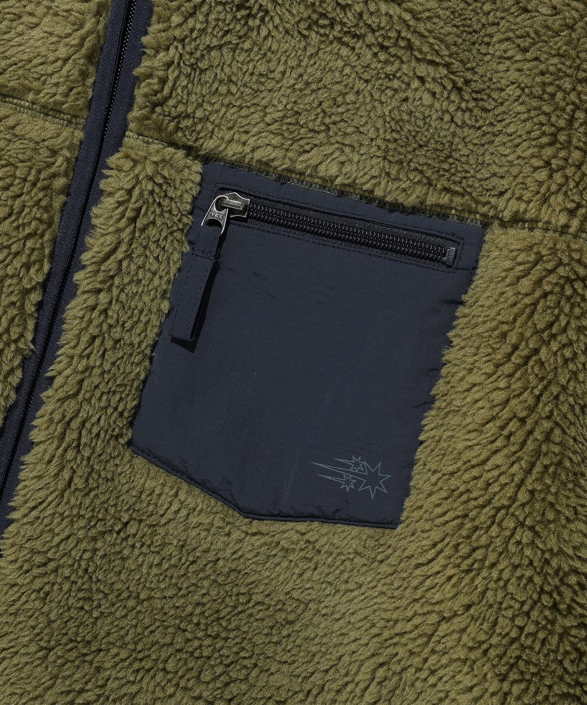 나이스고스트클럽(NICEGHOSTCLUB) NGC FLEECE JACKET_OLIVE(NG2GFUJ241A)