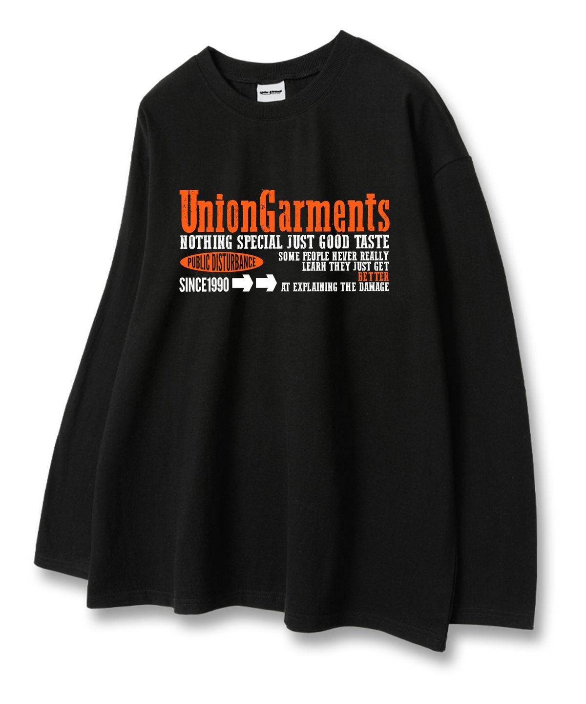 유니온가먼츠(UNION GARMENTS) 나띵스페셜 루즈핏 긴팔 티셔츠 3COLOR [베이직or시보리]