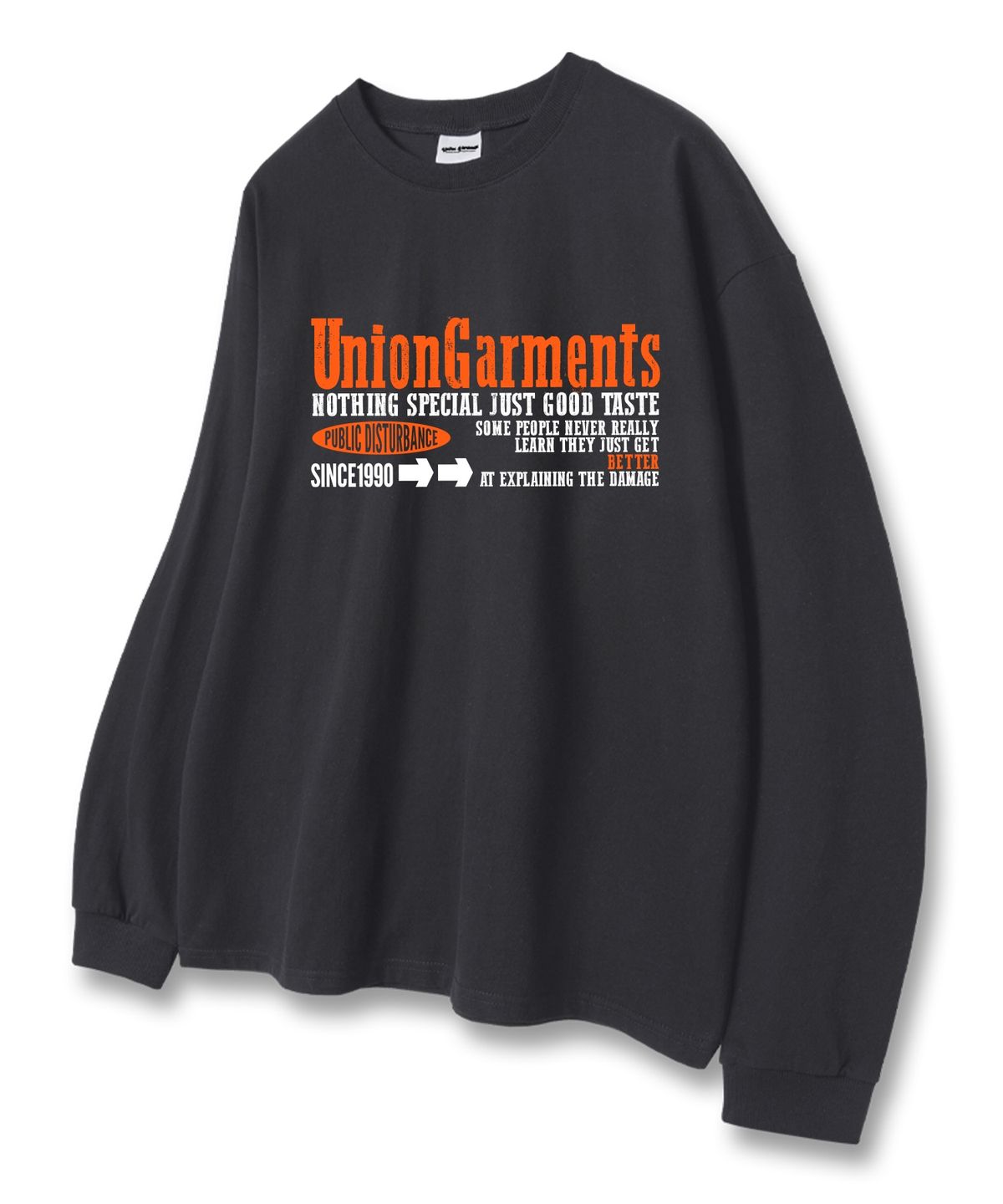 유니온가먼츠(UNION GARMENTS) 나띵스페셜 루즈핏 긴팔 티셔츠 3COLOR [베이직or시보리]
