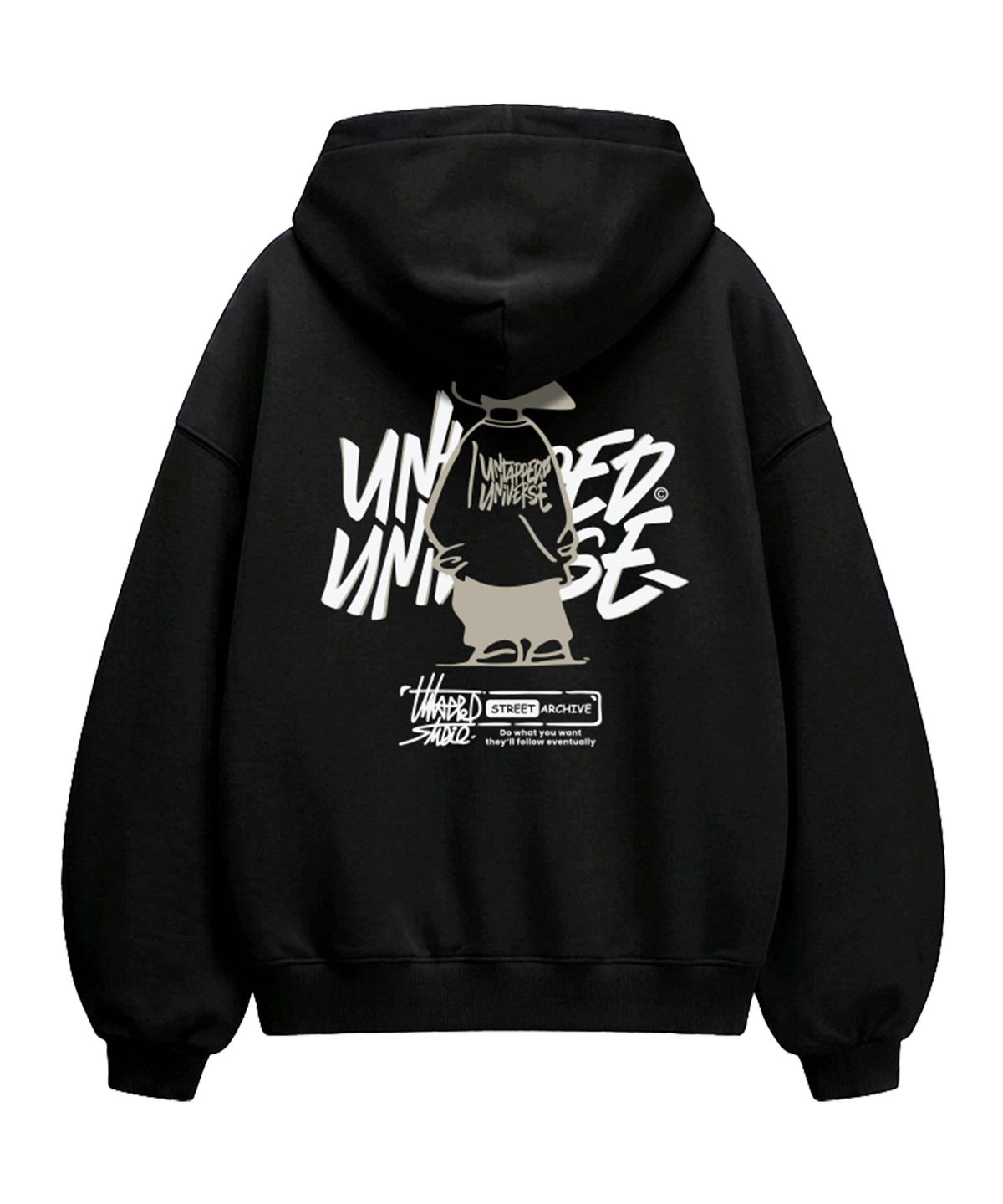 언탭트 스튜디오(UNTAPPED STUDIO) 340G Urban Youth 에센셜 벌룬 오버핏 후드 티셔츠 9Color