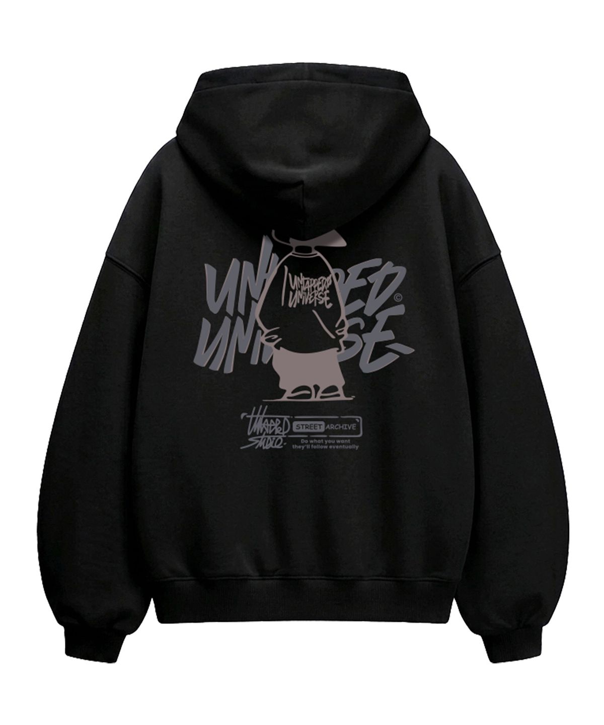 언탭트 스튜디오(UNTAPPED STUDIO) 340G Urban Youth 에센셜 벌룬 오버핏 후드 티셔츠 9Color