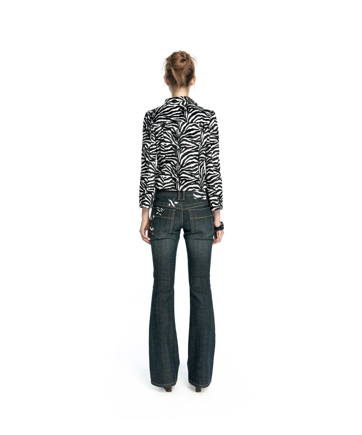 카시코(KASHIKO) Quarter Cut High-Neck Jacket Zebra