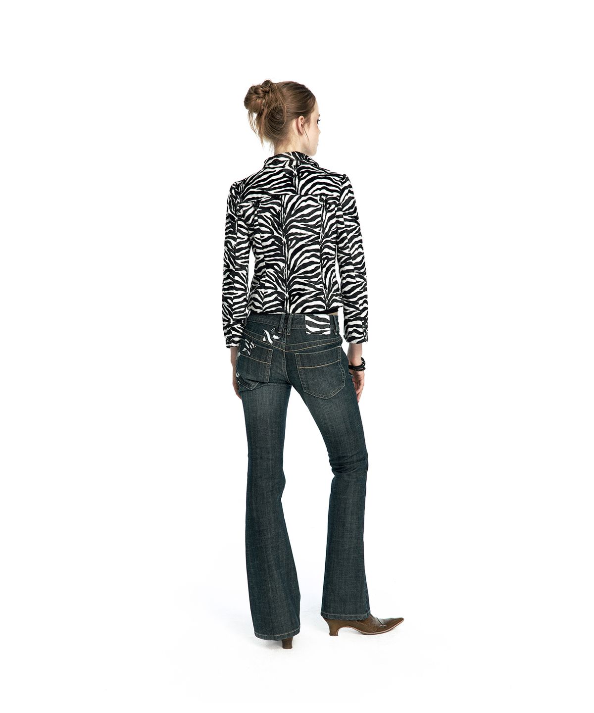 카시코(KASHIKO) Quarter Cut High-Neck Jacket Zebra