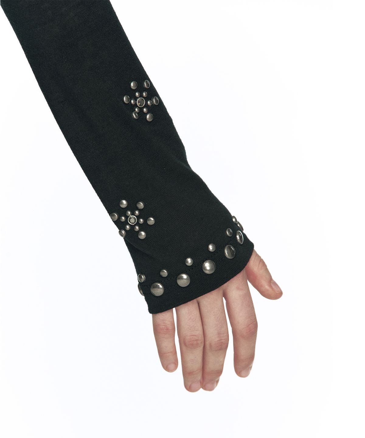 카시코(KASHIKO) Studded Draped Wrap Cardigan