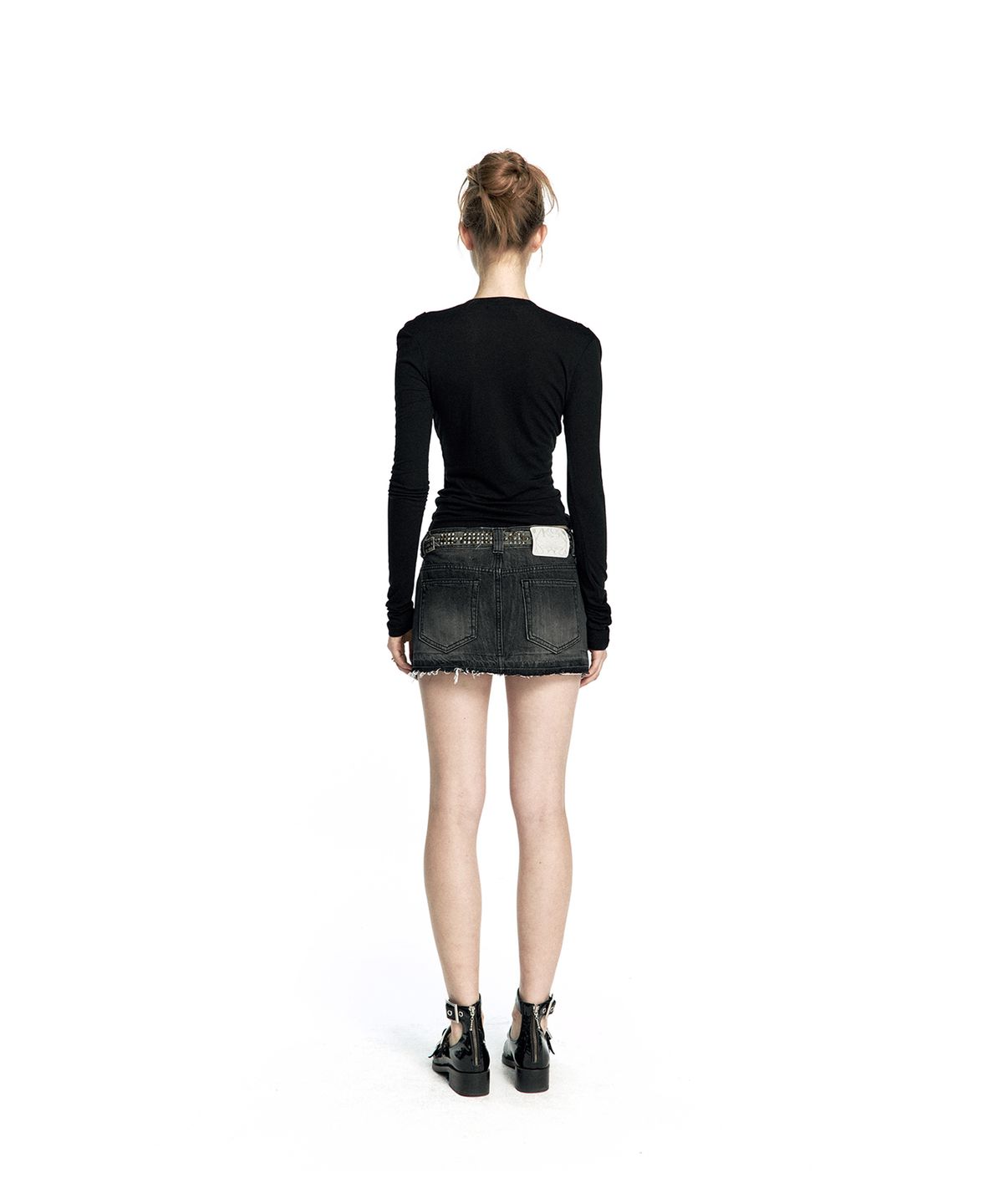 카시코(KASHIKO) Romantic Hook Corset Top Black