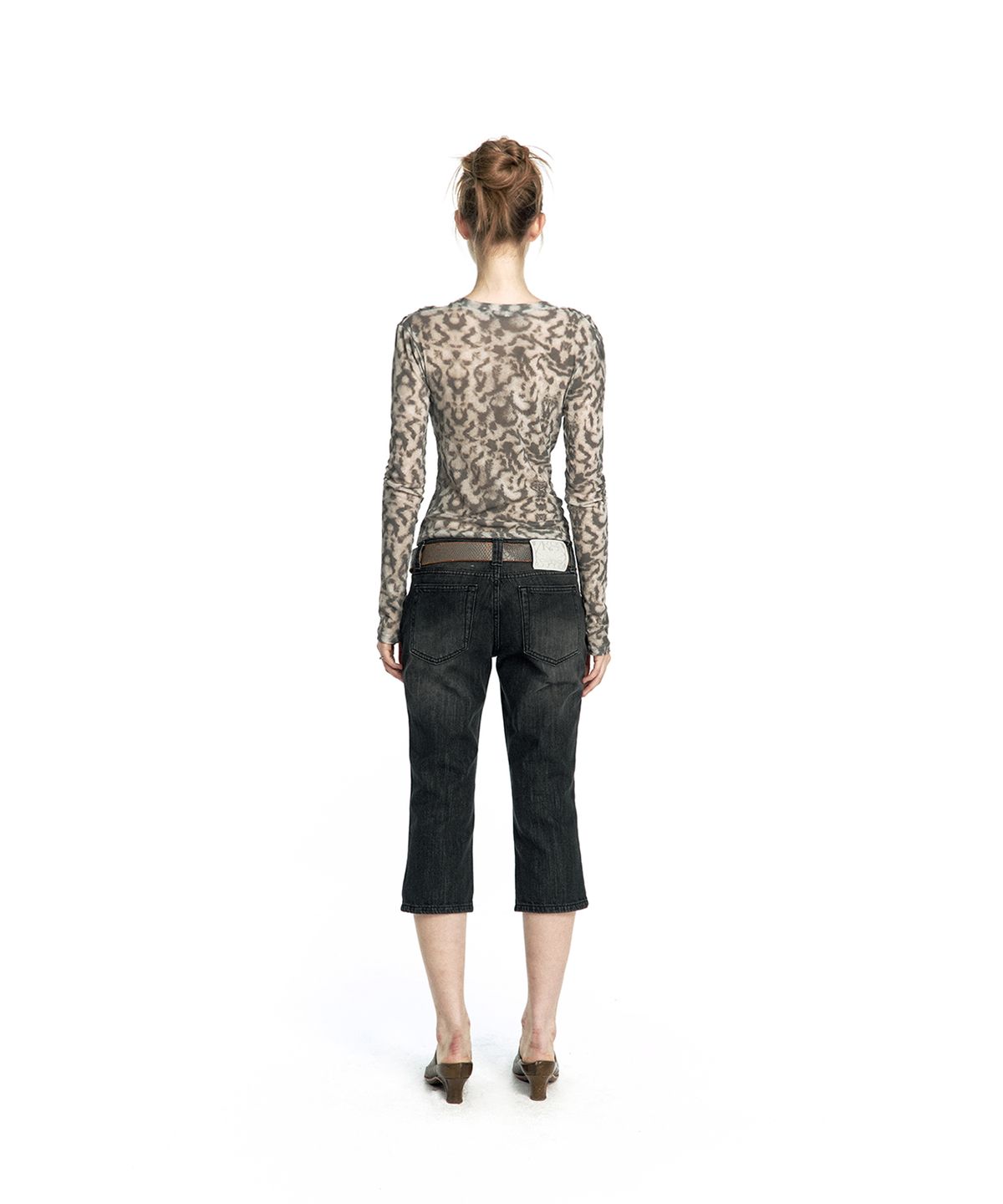 카시코(KASHIKO) Romantic Hook Corset Top Leopard