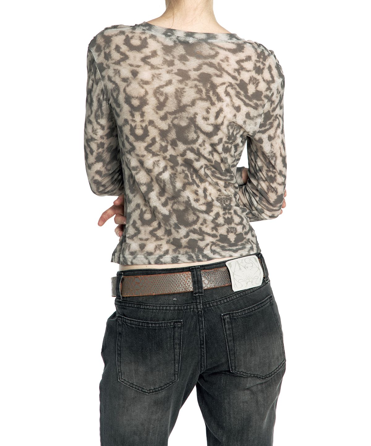 카시코(KASHIKO) Romantic Hook Corset Top Leopard