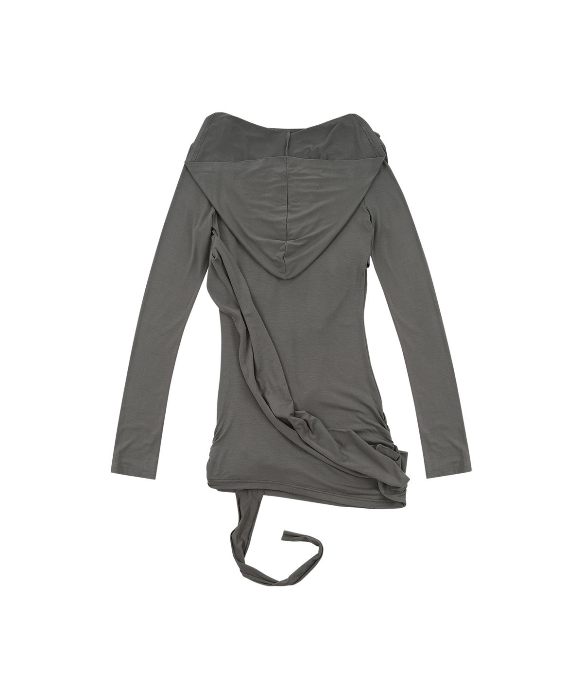 카시코(KASHIKO) Fallen Strapped Hooded Top Charcoal