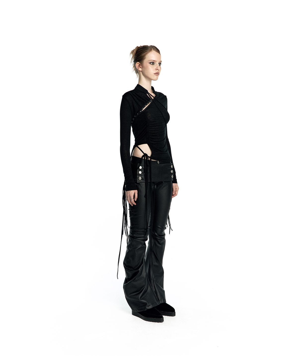 카시코(KASHIKO) Mandarin Collar Hook Longsleeve
