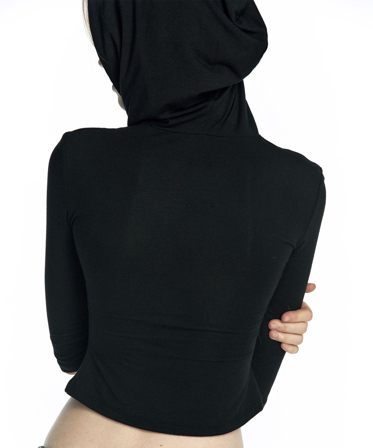 카시코(KASHIKO) Zen Angel Hoodie Top Black