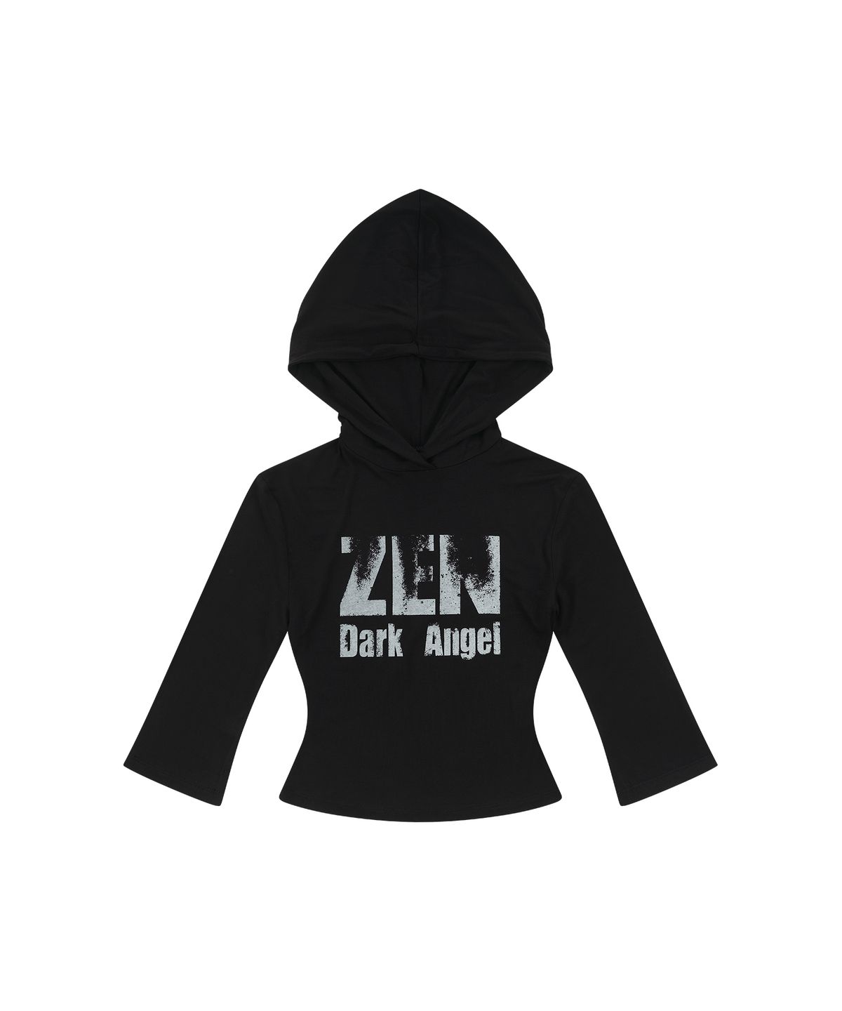 카시코(KASHIKO) Zen Angel Hoodie Top Black