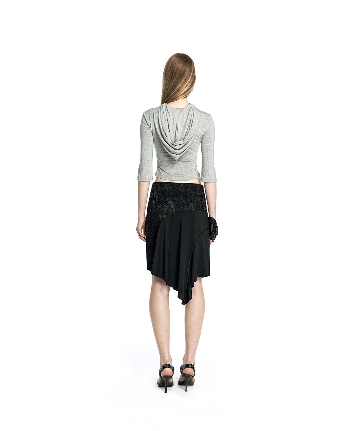카시코(KASHIKO) Zen Angel Hoodie Top Grey
