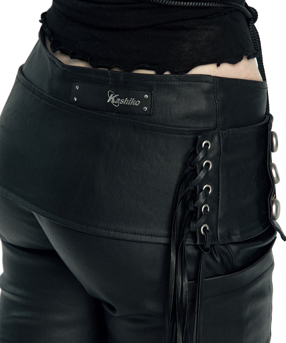 카시코(KASHIKO) Fringe Coated Jeans