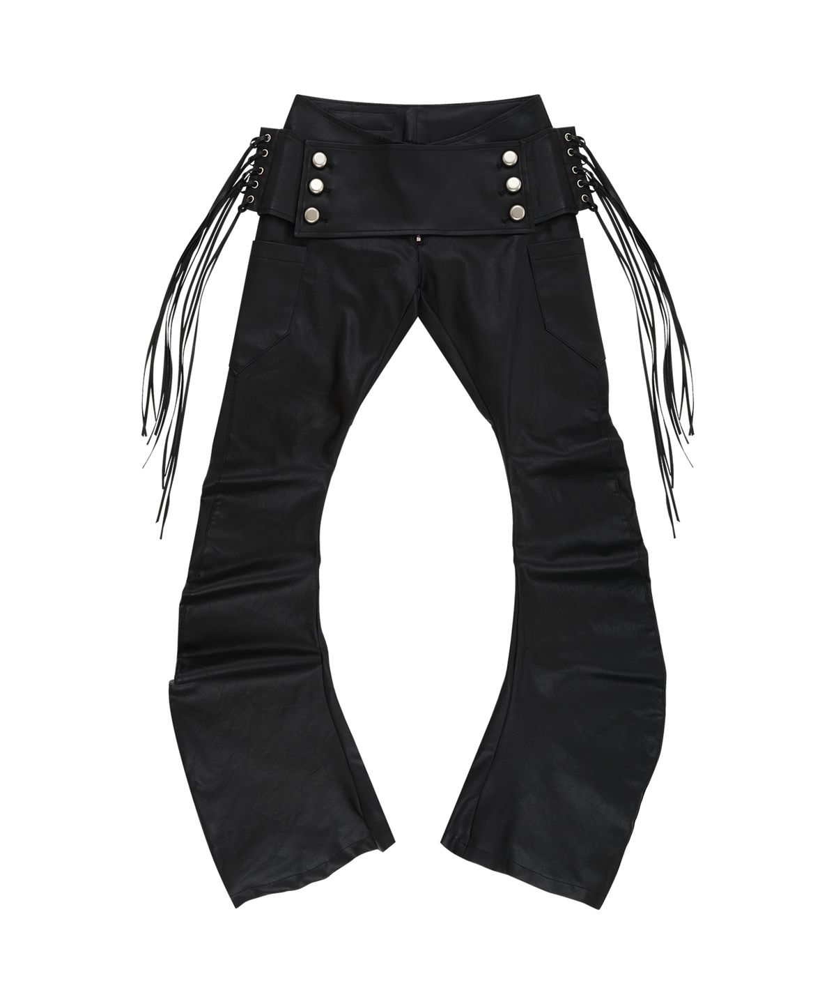 카시코(KASHIKO) Fringe Coated Jeans