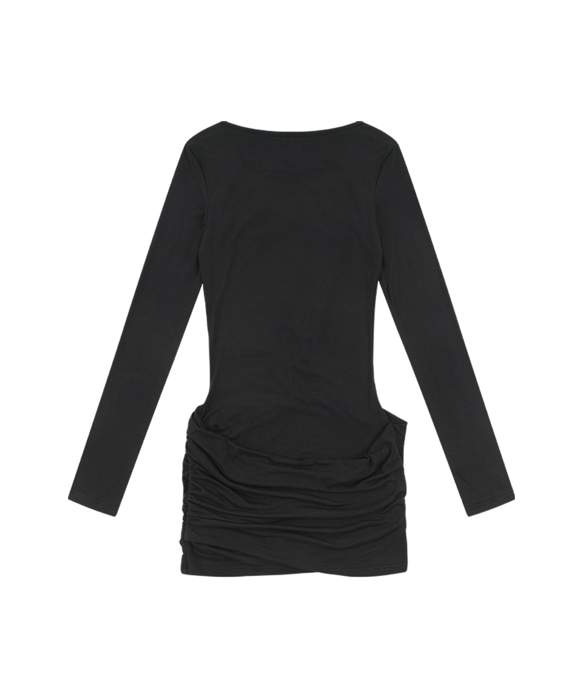 카시코(KASHIKO) Knot Drop Draped Dress Black