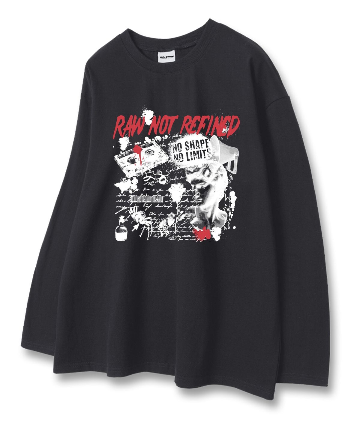 유니온가먼츠(UNION GARMENTS) 로우낫 루즈핏 긴팔 티셔츠 3COLOR [베이직or시보리]