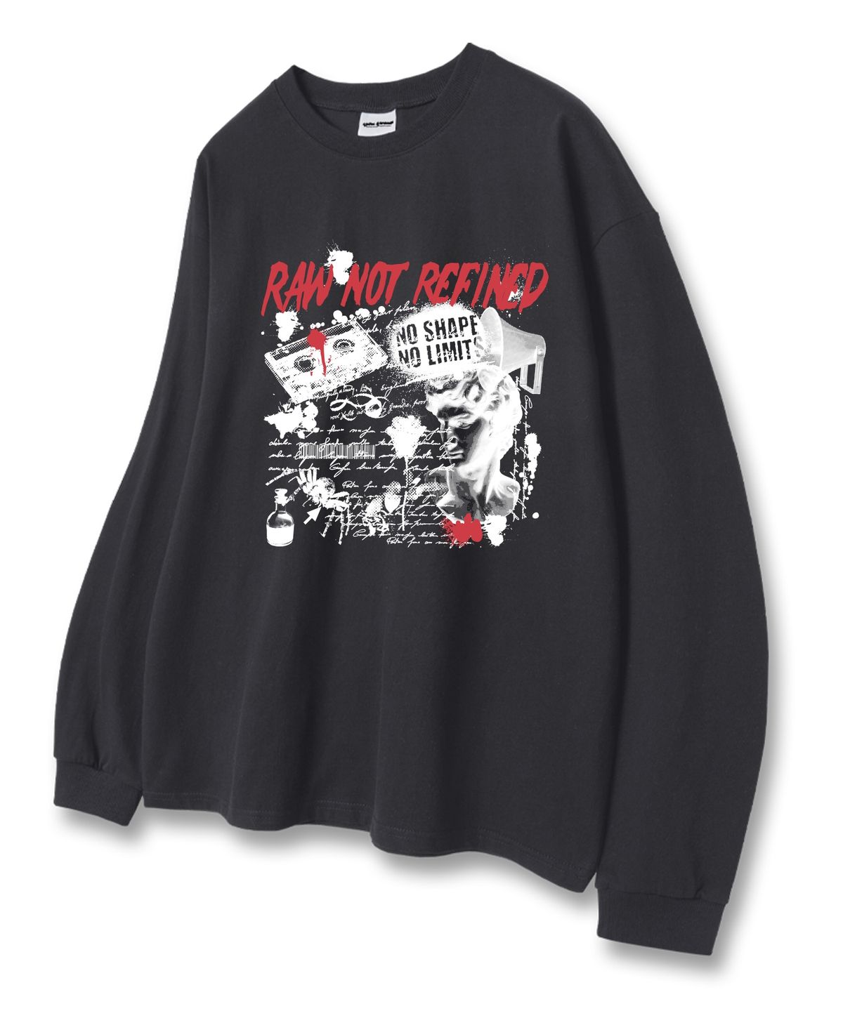 유니온가먼츠(UNION GARMENTS) 로우낫 루즈핏 긴팔 티셔츠 3COLOR [베이직or시보리]