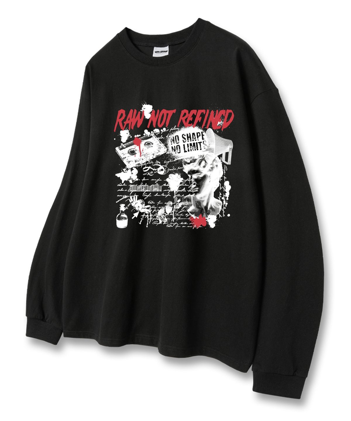 유니온가먼츠(UNION GARMENTS) 로우낫 루즈핏 긴팔 티셔츠 3COLOR [베이직or시보리]