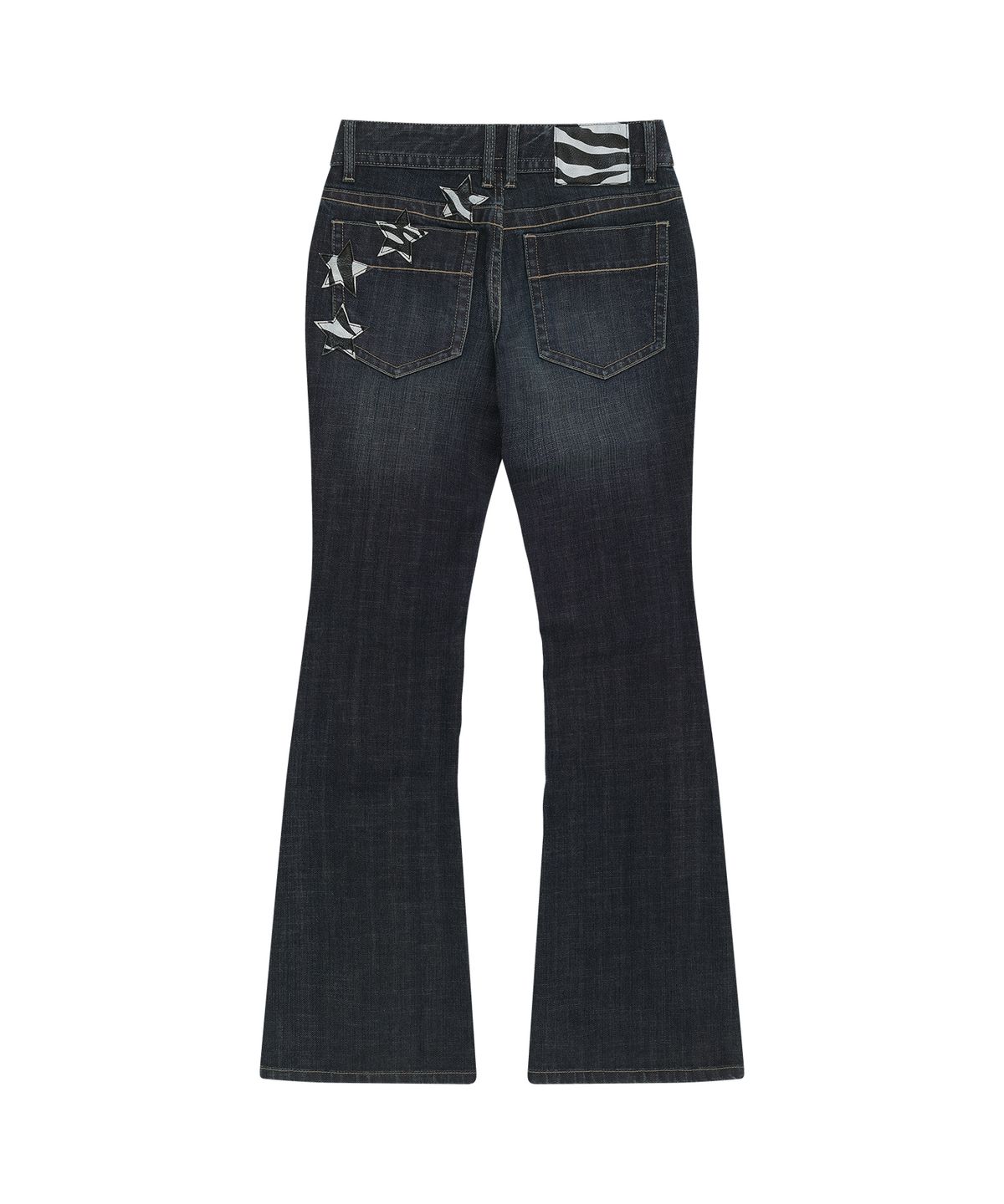 카시코(KASHIKO) Zebra Appliqué Jeans