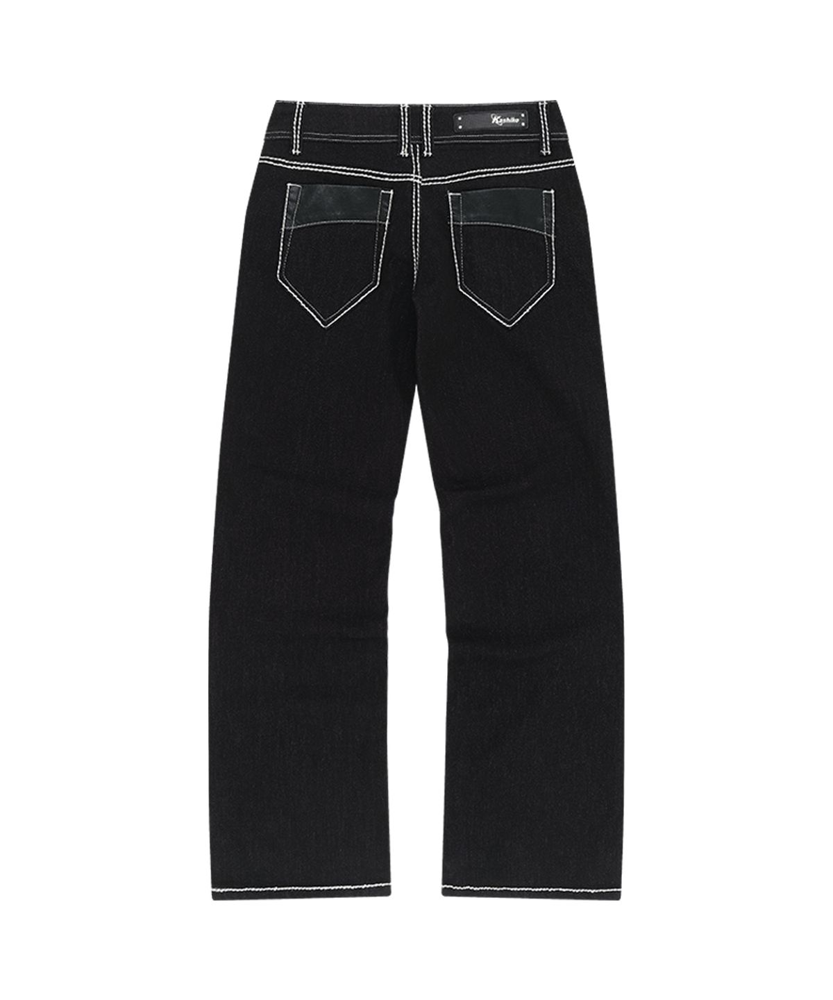 카시코(KASHIKO) Hoshi Stitch Stretch Denim Black