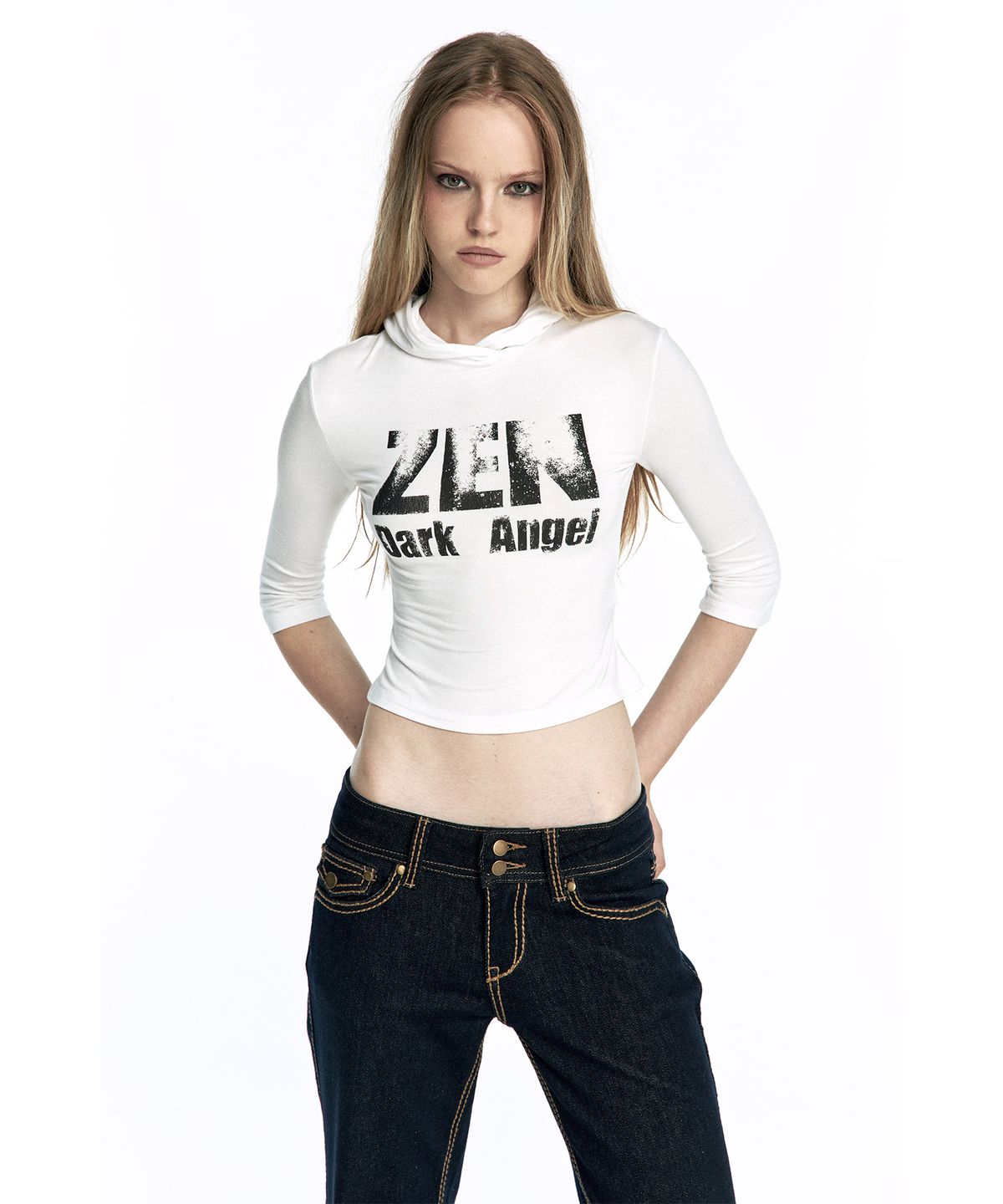 카시코(KASHIKO) Hoshi Stitch Stretch Denim Blue