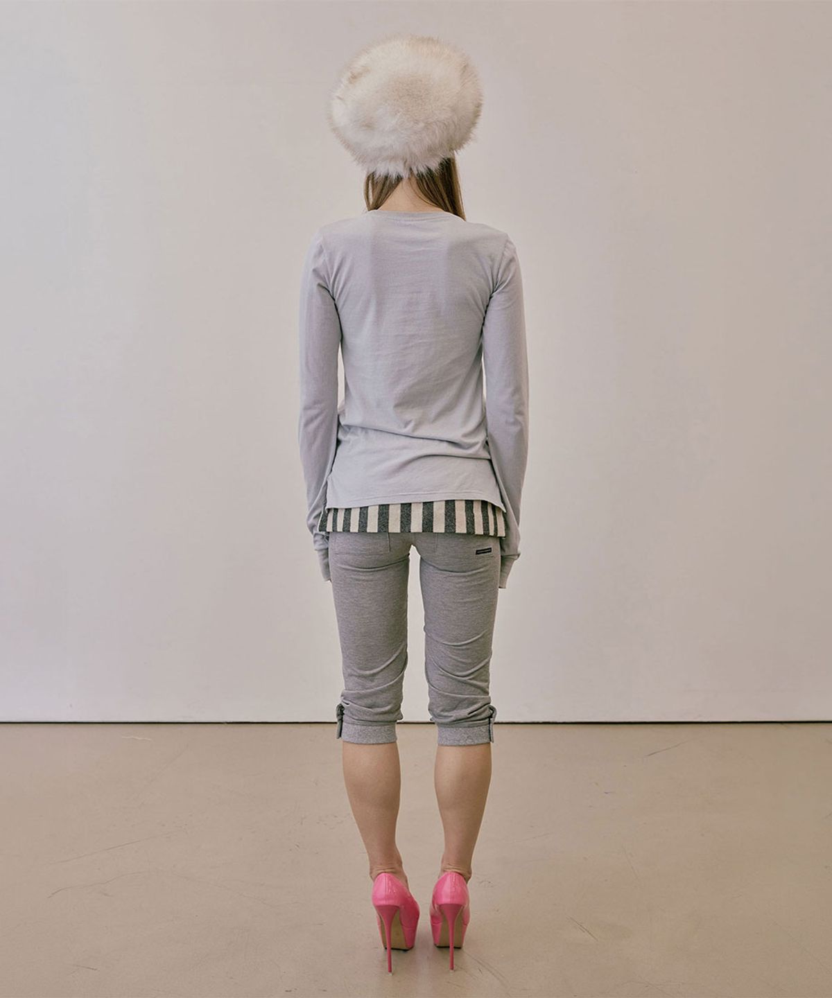 스컬프터(SCULPTOR) Fringe Sleeve Tee Stone