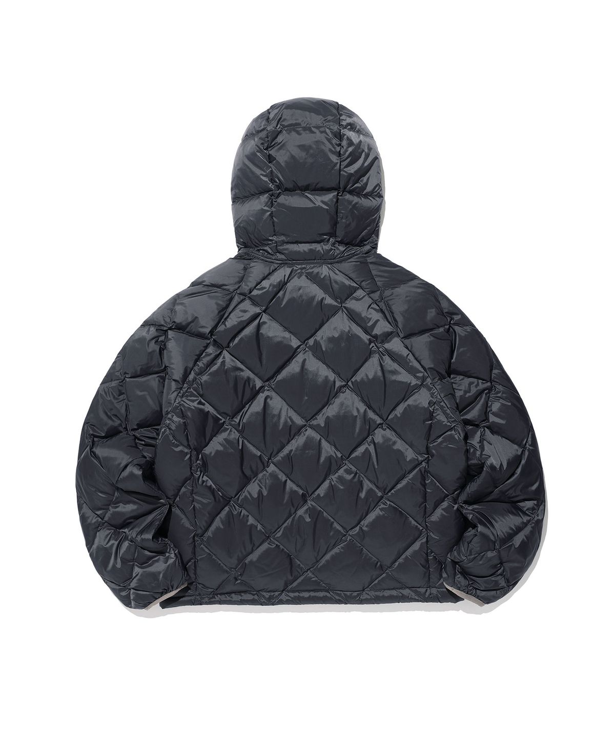 나이스고스트클럽(NICEGHOSTCLUB) HOODED LIGHT DOWN JACKET_CHARCOAL(NG2GWUB900A)