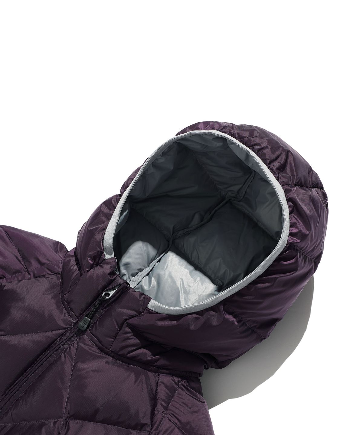 나이스고스트클럽(NICEGHOSTCLUB) HOODED LIGHT DOWN JACKET_PURPLE(NG2GWUB900A)