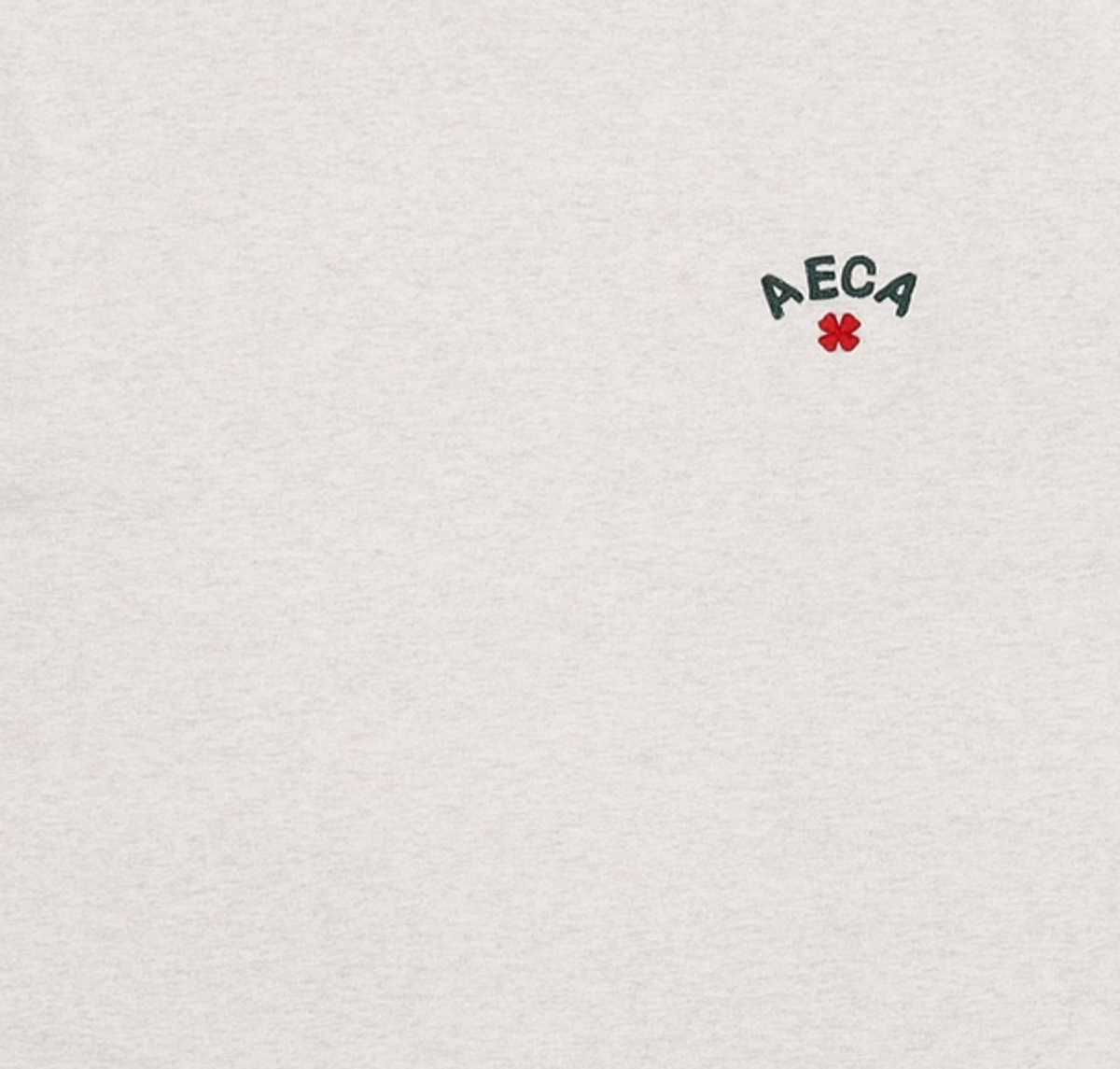 에이카화이트(AECA) AECA CLOVER SMALL LOGO HALF SLEEVE TEE-MUSTARD S