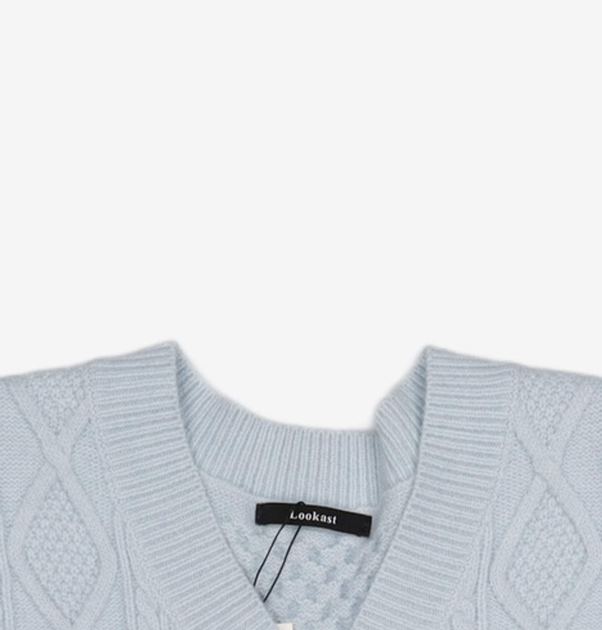 룩캐스트(LOOKAST) 스카이블루 틸다 브이넥 니트 / SKYBLUE TILDA VNECK KNIT FREE