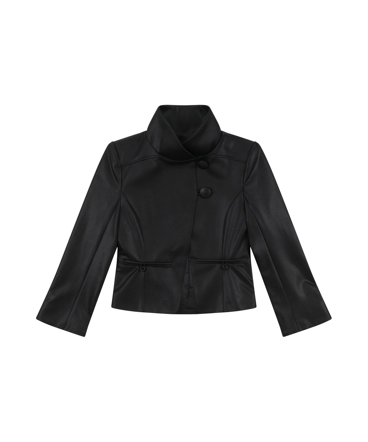 카시코(KASHIKO) Quarter Cut High-Neck Jacket Black