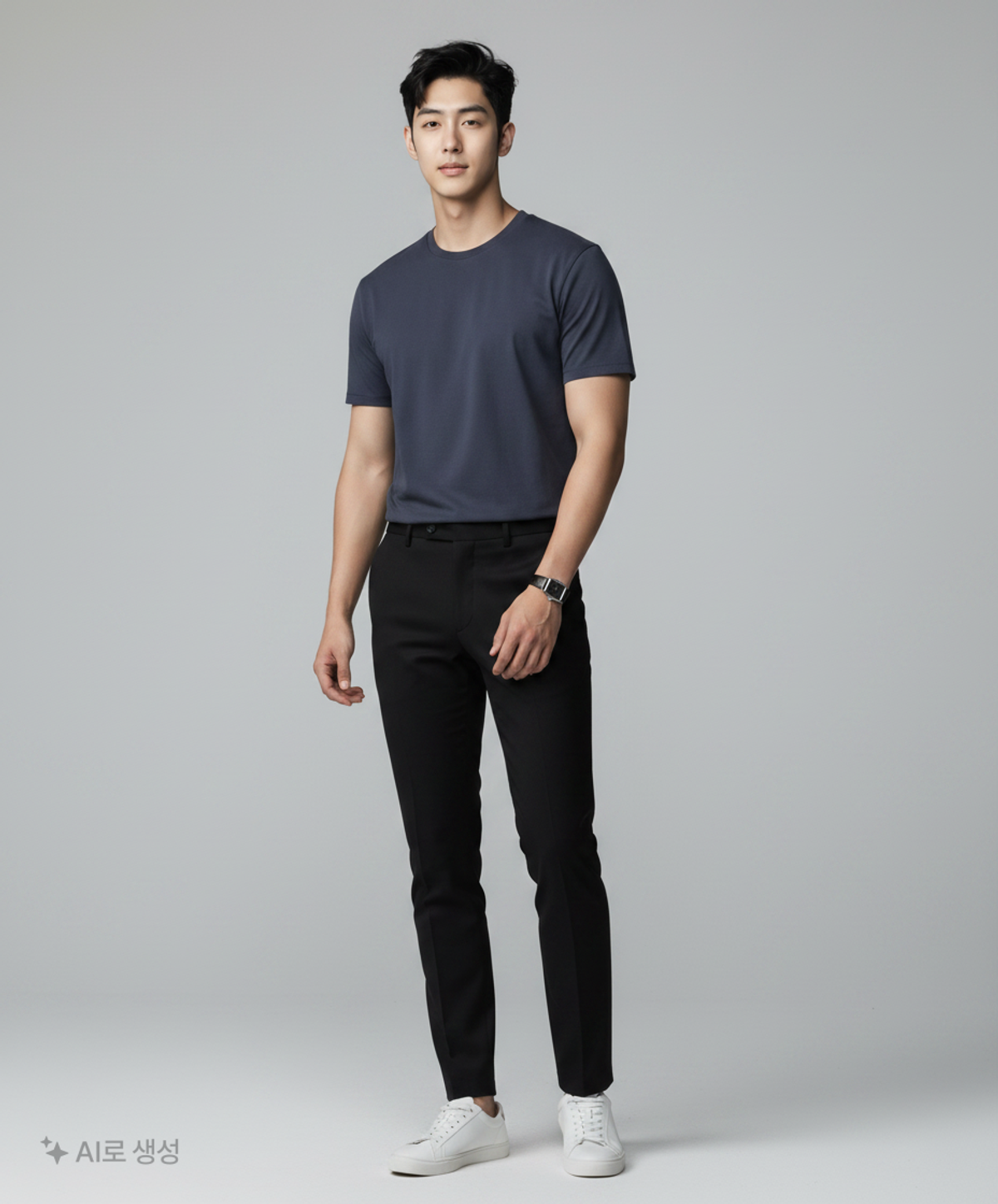 티엔지티(TNGT) Essential Round Neck T-Shirt (Black) TNTS5E206BK 100