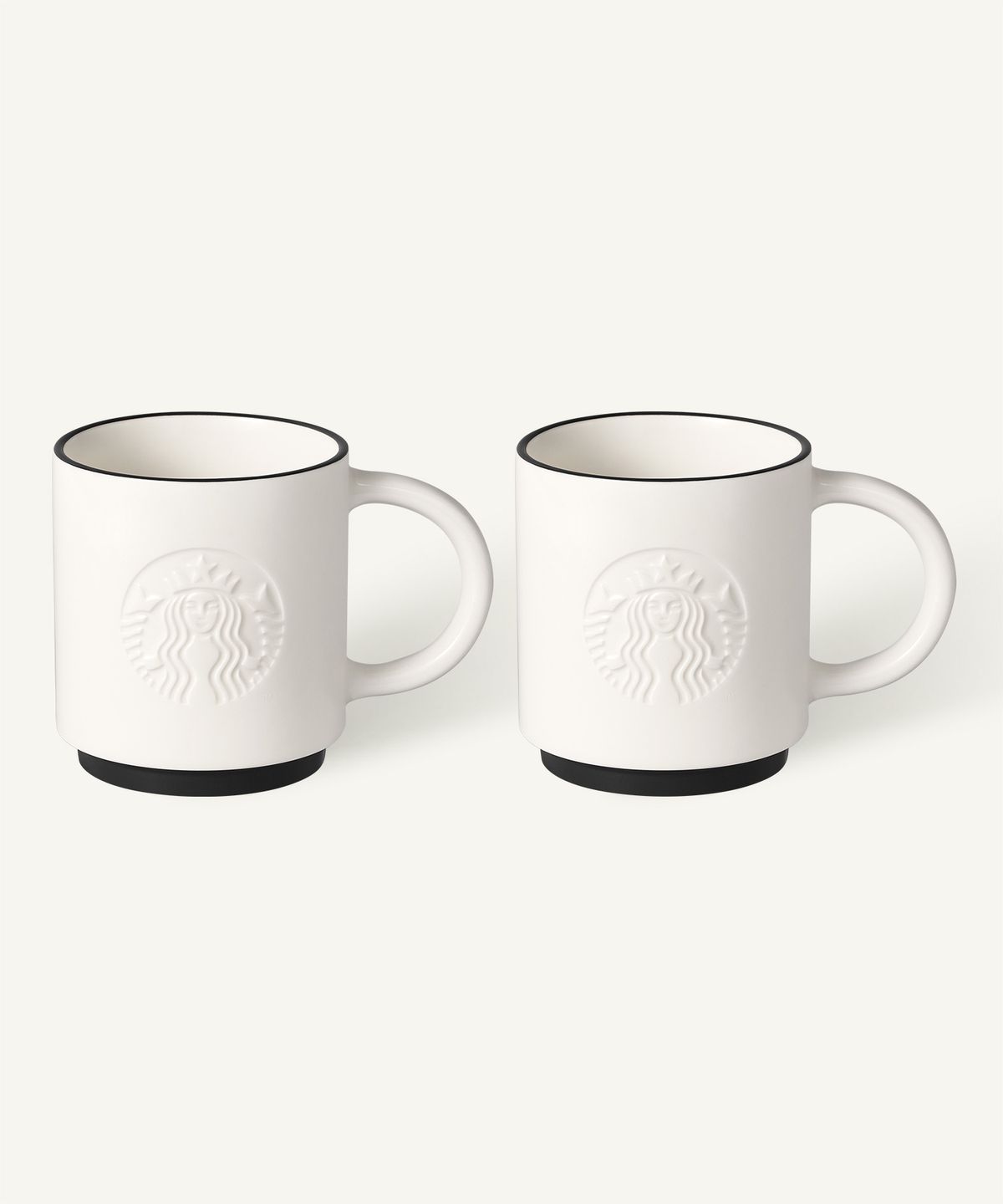 스타벅스(STARBUCKS) 시그니처 사이렌 머그 블랙 355ml 2P