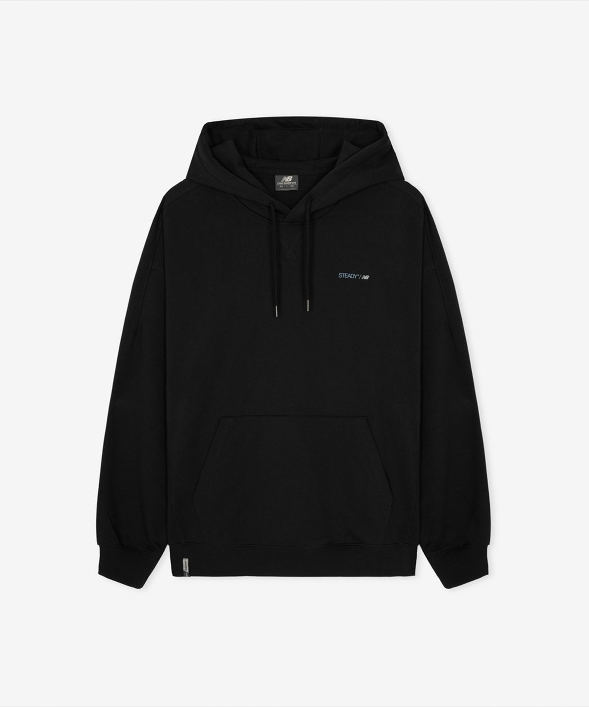 뉴발란스(NEW BALANCE) NBN0G41923 / UNI 헤리티지 ORBIT 그래픽 후드티 (BLACK)