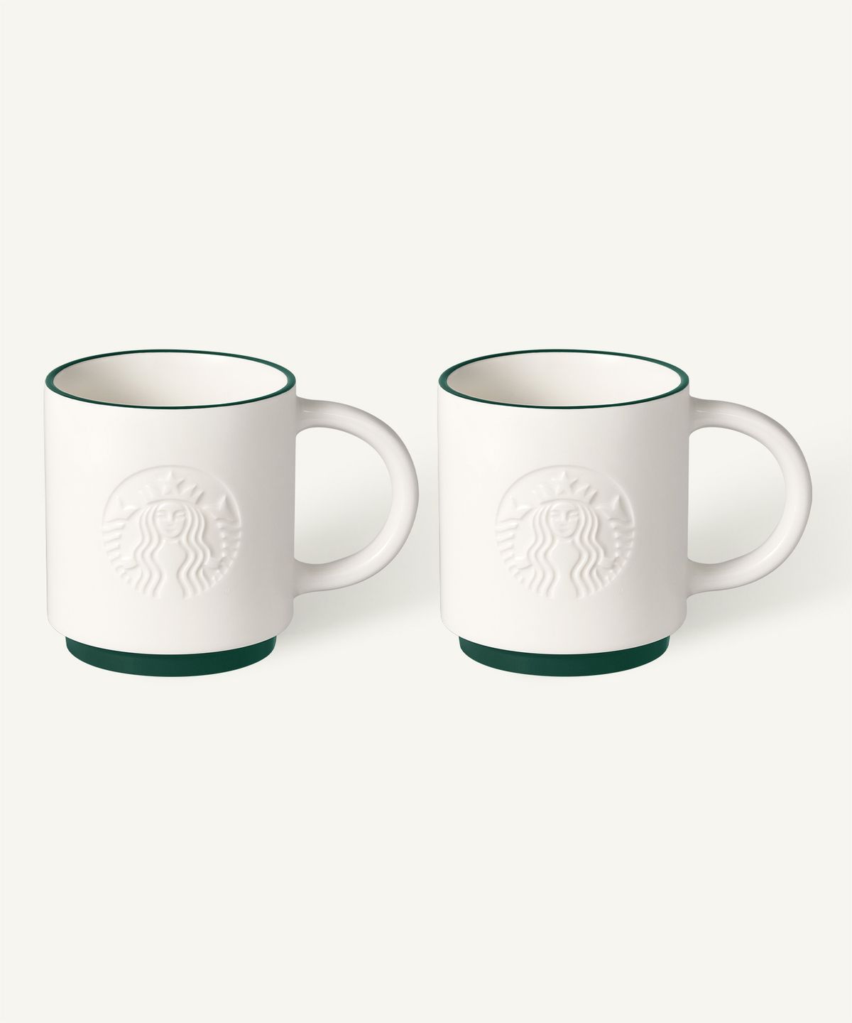 스타벅스(STARBUCKS) 시그니처 사이렌 머그 그린 355ml 2P