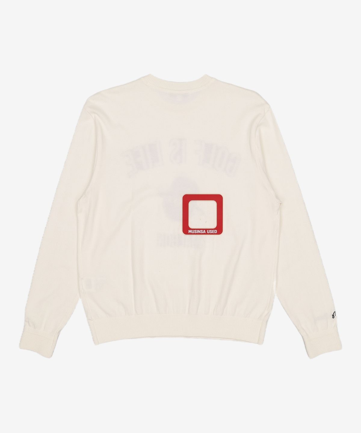 말본 골프(MALBON GOLF) Golf is Life 스웨터 IVORY (MAN) M
