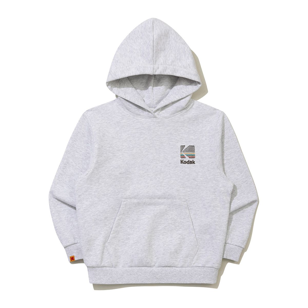코닥 키즈(KODAK KIDS) 레인보우 후드 티셔츠 키즈 WHITE MELANGE