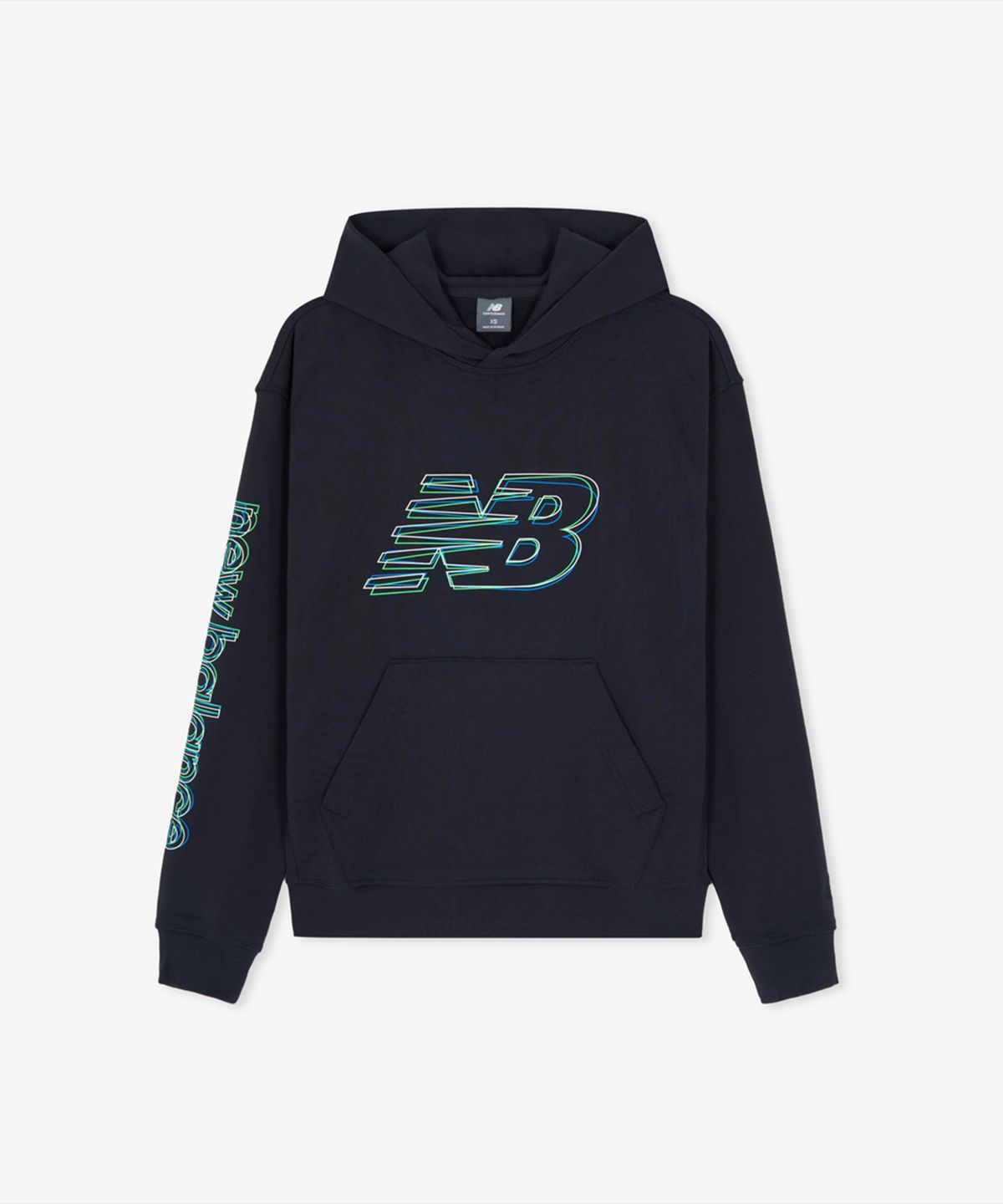 뉴발란스(NEW BALANCE) NBN0G42903 / UNI 3D 레터링 그래픽 후드티 (D/NAVY)