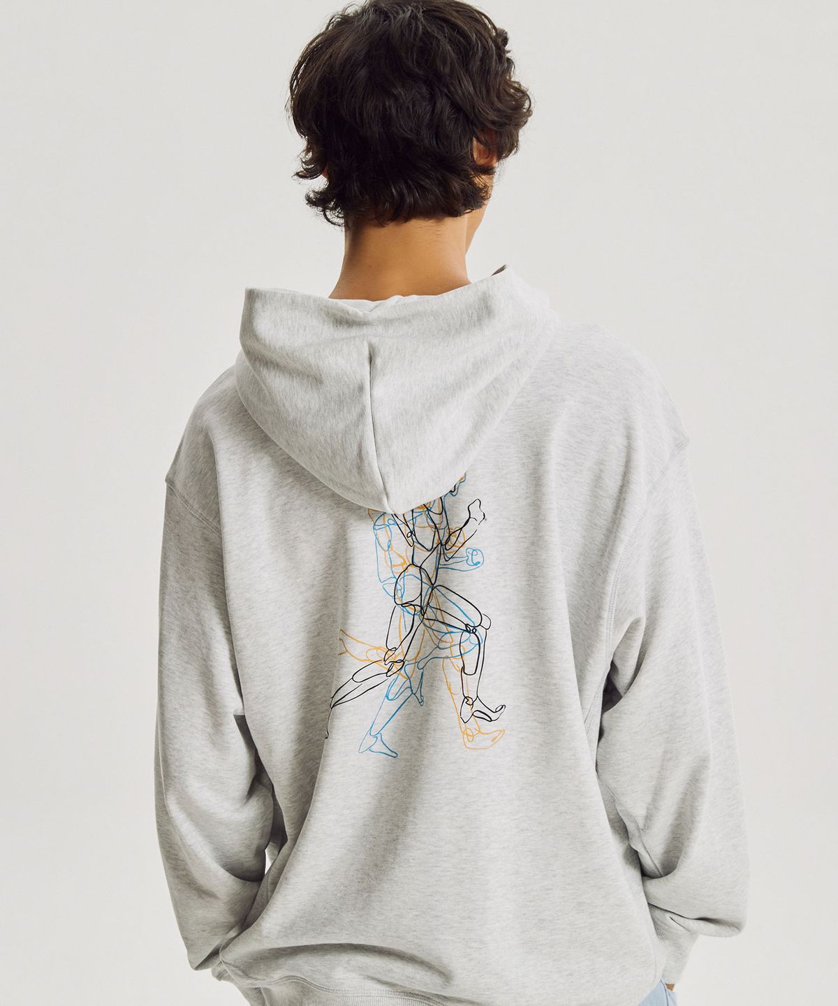 뉴발란스(NEW BALANCE) NBN0G42903 / UNI 3D 레터링 그래픽 후드티 (L/GRAY)